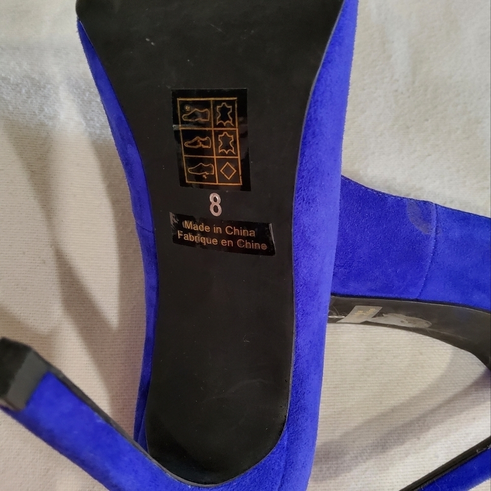 Jeffrey Campbell California Suede Heels Size 8 - Picture 6 of 10